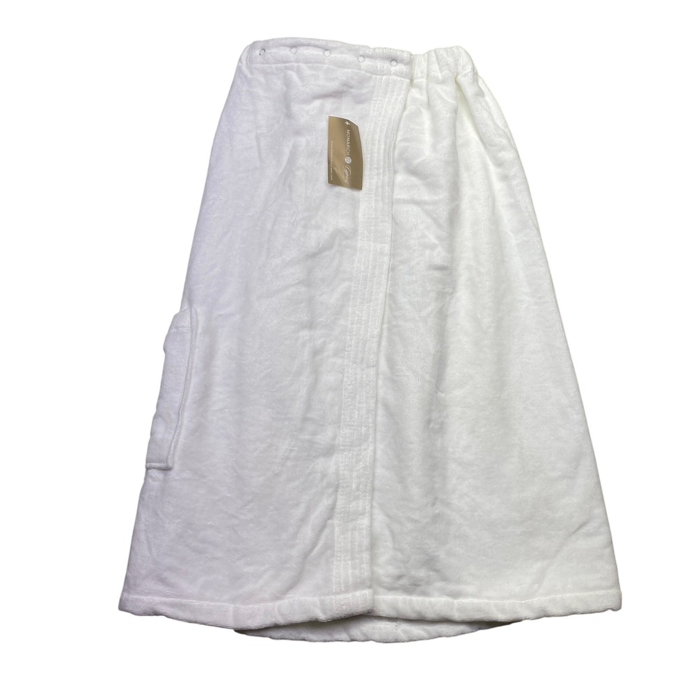 Monarch Cypress Soft Bathrobes Shower Wrap Towel Wearable‎ Bath Pocket NWT 30"